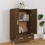 Aparador alto de madera contrachapada marrón roble 70x31x115 cm de vidaXL, Aparadores - Ref: Foro24-817473, Precio: 84,69 €, ...