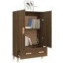 Aparador alto de madera contrachapada marrón roble 70x31x115 cm de vidaXL, Aparadores - Ref: Foro24-817473, Precio: 84,69 €, ...