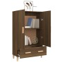 Tall oak brown plywood sideboard 70x31x115 cm by vidaXL, Sideboards - Ref: Foro24-817473, Price: 85,73 €, Discount: %