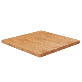 Quadratische Tischplatte aus hellbraunem Eichenholz, 80 x 80 x 4 cm von vidaXL, Tischplatten - Ref: Foro24-343062, Preis: 145...