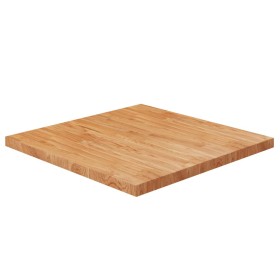 Tablero de mesa cuadrada madera roble marrón claro