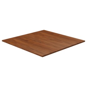 Tablero de mesa cuadrada madera roble marrón oscuro 80x80x1,5cm