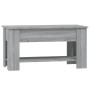 Sonoma gray plywood coffee table 101x49x52 cm by vidaXL, Coffee table - Ref: Foro24-819273, Price: 94,00 €, Discount: %