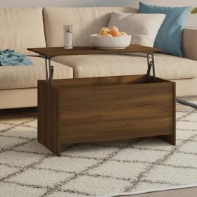 Couchtisch aus braunem Eichensperrholz, 102 x 55,5 x 52,5 cm von vidaXL, Couchtisch - Ref: Foro24-819268, Preis: 56,05 €, Rab...