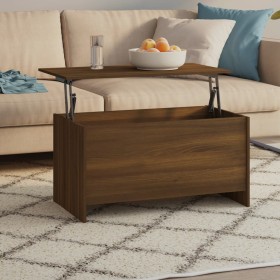Oak brown plywood coffee table 102x55.5x52.5 cm by vidaXL, Coffee table - Ref: Foro24-819268, Price: 56,05 €, Discount: %