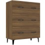 Sideboard aus eichenbraunem Holzwerkstoff, 69,5 x 34 x 90 cm von vidaXL, Sideboards - Ref: Foro24-817350, Preis: 88,34 €, Rab...