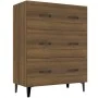 Sideboard aus eichenbraunem Holzwerkstoff, 69,5 x 34 x 90 cm von vidaXL, Sideboards - Ref: Foro24-817350, Preis: 78,50 €, Rab...
