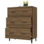 Sideboard aus eichenbraunem Holzwerkstoff, 69,5 x 34 x 90 cm von vidaXL, Sideboards - Ref: Foro24-817350, Preis: 78,50 €, Rab...
