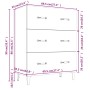 Sideboard aus eichenbraunem Holzwerkstoff, 69,5 x 34 x 90 cm von vidaXL, Sideboards - Ref: Foro24-817350, Preis: 88,34 €, Rab...