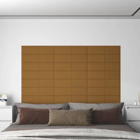 Wandpaneele 12 Stück brauner Samt 60x15 cm 1,08 m² von vidaXL, Wandverkleidung - Ref: Foro24-344070, Preis: 28,65 €, Rabatt: %