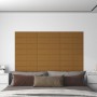 Wandpaneele 12 Stück brauner Samt 60x15 cm 1,08 m² von vidaXL, Wandverkleidung - Ref: Foro24-344070, Preis: 28,92 €, Rabatt: %