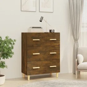 Sideboard aus geräuchertem Eichensperrholz, 70 x 34 x 90 cm von vidaXL, Sideboards - Ref: Foro24-817345, Preis: 70,86 €, Raba...