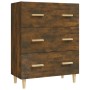 Sideboard aus geräuchertem Eichensperrholz, 70 x 34 x 90 cm von vidaXL, Sideboards - Ref: Foro24-817345, Preis: 82,34 €, Raba...