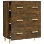 Aparador madera contrachapada color roble ahumado 70x34x90 cm de vidaXL, Aparadores - Ref: Foro24-817345, Precio: 70,85 €, De...