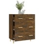 Sideboard aus geräuchertem Eichensperrholz, 70 x 34 x 90 cm von vidaXL, Sideboards - Ref: Foro24-817345, Preis: 82,34 €, Raba...