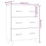 Sideboard aus geräuchertem Eichensperrholz, 70 x 34 x 90 cm von vidaXL, Sideboards - Ref: Foro24-817345, Preis: 82,34 €, Raba...