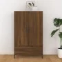 Aparador alto de madera contrachapada marrón roble 70x31x115 cm de vidaXL, Aparadores - Ref: Foro24-817476, Precio: 79,34 €, ...
