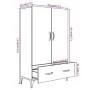 Aparador alto de madera contrachapada marrón roble 70x31x115 cm de vidaXL, Aparadores - Ref: Foro24-817476, Precio: 79,34 €, ...