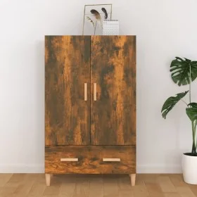 Aparador madera contrachapada roble ahumado 70x31x115 cm de vidaXL, Aparadores - Ref: Foro24-817471, Precio: 77,38 €, Descuen...