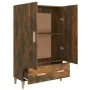Aparador madera contrachapada roble ahumado 70x31x115 cm de vidaXL, Aparadores - Ref: Foro24-817471, Precio: 77,38 €, Descuen...