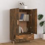 Aparador madera contrachapada roble ahumado 70x31x115 cm de vidaXL, Aparadores - Ref: Foro24-817471, Precio: 78,05 €, Descuen...