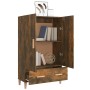 Aparador madera contrachapada roble ahumado 70x31x115 cm de vidaXL, Aparadores - Ref: Foro24-817471, Precio: 78,05 €, Descuen...