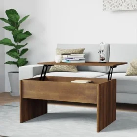Oak brown plywood coffee table 80x50.5x41.5cm by vidaXL, Coffee table - Ref: Foro24-819289, Price: 66,74 €, Discount: %