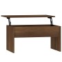 Oak brown plywood coffee table 80x50.5x41.5cm by vidaXL, Coffee table - Ref: Foro24-819289, Price: 67,61 €, Discount: %