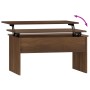 Oak brown plywood coffee table 80x50.5x41.5cm by vidaXL, Coffee table - Ref: Foro24-819289, Price: 67,61 €, Discount: %