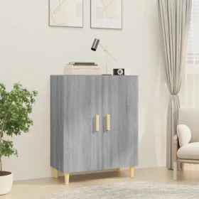 Sonoma graues Sperrholz-Sideboard 70x34x90 cm von vidaXL, Sideboards - Ref: Foro24-817328, Preis: 70,01 €, Rabatt: %