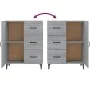 Aparador de madera de ingeniería gris Sonoma 69,5x34x90 cm de vidaXL, Aparadores - Ref: Foro24-817355, Precio: 85,18 €, Descu...