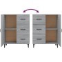 Engineered wood sideboard in Sonoma grey, 69.5x34x90 cm by vidaXL, Sideboards - Ref: Foro24-817355, Price: 86,22 €, Discount: %