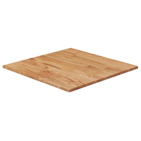 Tablero de mesa cuadrado madera roble marrón claro 60x60x1,5 cm
