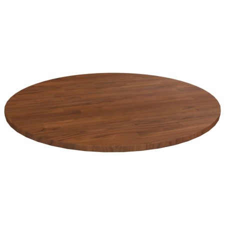Runde dunkelbraune Tischplatte aus Eichenholz Ø70x1,5cm von vidaXL, Tischplatten - Ref: Foro24-342969, Preis: 67,93 €, Rabatt: %