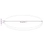 Runde dunkelbraune Tischplatte aus Eichenholz Ø70x1,5cm von vidaXL, Tischplatten - Ref: Foro24-342969, Preis: 62,35 €, Rabatt: %
