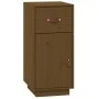 Solid pine wood sideboard in honey brown color, 34x40x75 cm by vidaXL, Sideboards - Ref: Foro24-820125, Price: 54,68 €, Disco...