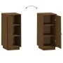 Honey brown solid pine wood sideboard 34x40x75 cm by vidaXL, Sideboards - Ref: Foro24-820115, Price: 51,95 €, Discount: %