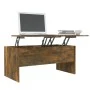 Couchtisch aus geräuchertem Eichensperrholz, 102 x 50,5 x 46,5 cm von vidaXL, Couchtisch - Ref: Foro24-819299, Preis: 78,23 €...