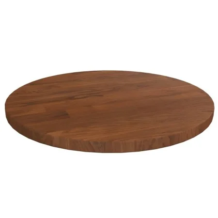 Round oak wood table top in dark brown color Ø30x1.5cm by vidaXL, Table tops - Ref: Foro24-342965, Price: 23,95 €, Discount: %