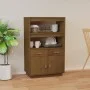 Honey brown solid pine wood sideboard 67x40x108.5 cm by vidaXL, Sideboards - Ref: Foro24-820160, Price: 113,50 €, Discount: %