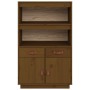 Honigbraunes Sideboard aus massivem Kiefernholz, 67 x 40 x 108,5 cm von vidaXL, Sideboards - Ref: Foro24-820160, Preis: 114,6...