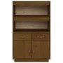 Honigbraunes Sideboard aus massivem Kiefernholz, 67 x 40 x 108,5 cm von vidaXL, Sideboards - Ref: Foro24-820160, Preis: 113,5...