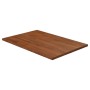 Dunkelbraune Arbeitsplatte aus behandeltem Massivholz für Badezimmer 60x40x1,5 cm von vidaXL, Arbeitsplatten - Ref: Foro24-34...