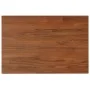 Dunkelbraune Arbeitsplatte aus behandeltem Massivholz für Badezimmer 60x40x1,5 cm von vidaXL, Arbeitsplatten - Ref: Foro24-34...