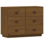 Honey brown solid pine wood sideboard 100x40x75 cm by vidaXL, Sideboards - Ref: Foro24-820145, Price: 133,98 €, Discount: %