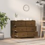 Honey brown solid pine wood sideboard 100x40x75 cm by vidaXL, Sideboards - Ref: Foro24-820145, Price: 133,98 €, Discount: %