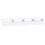 Mueble de TV con luces LED blanco 240x35x40 cm