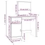 Massiver Schminktisch aus honigbraunem Kiefernholz, 95 x 50 x 134 cm von vidaXL, Schlafzimmerkommoden - Ref: Foro24-820090, P...