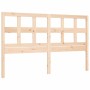 Estructura de cama con cabecero madera maciza 160x200 cm de vidaXL, Camas y somieres - Ref: Foro24-3194841, Precio: 139,88 €,...