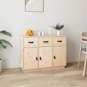 Solid pine wood sideboard 100x40x75 cm by vidaXL, Sideboards - Ref: Foro24-820147, Price: 132,39 €, Discount: %
